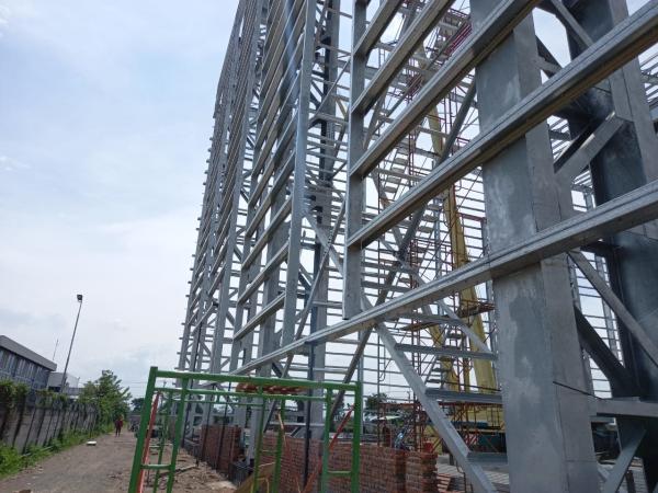 Carbon Steel Frame Commercial Building , Building Structural Steel Beams And Columns