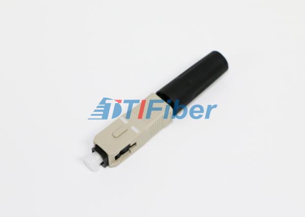 SC 50um / 62.5um FTTH Network Fiber Fast Connector High Return Loss