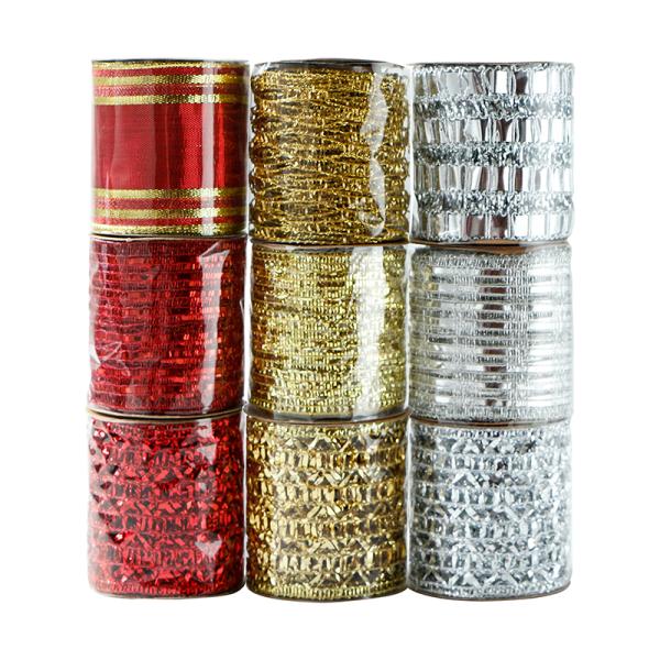 MSD 38mm Wire Edge Ribbon for Crafts DIY Gift Package Wrapping RIBBONS Pattern SOLID COLOR