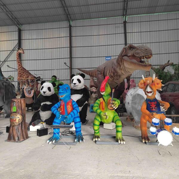 Modèle de dinosaure biomimétique de dessin animé