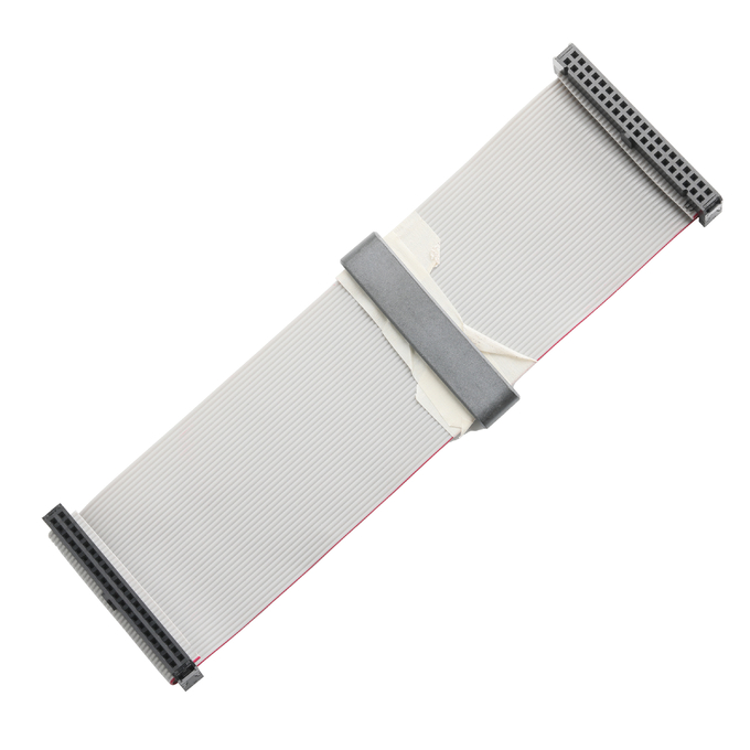 IDC FC-2*20P 40Pin 2,54 мм ширина Черный PBT+G/F UL2651 28AWG Idc Flat Ribbon Cable 1,27 мм ширина OEM/ODM