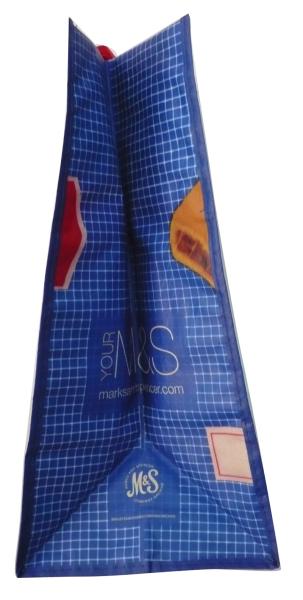 Reusable Blue 100g Cookie PP Woven Shopping Bags With Customized Photos / Logo