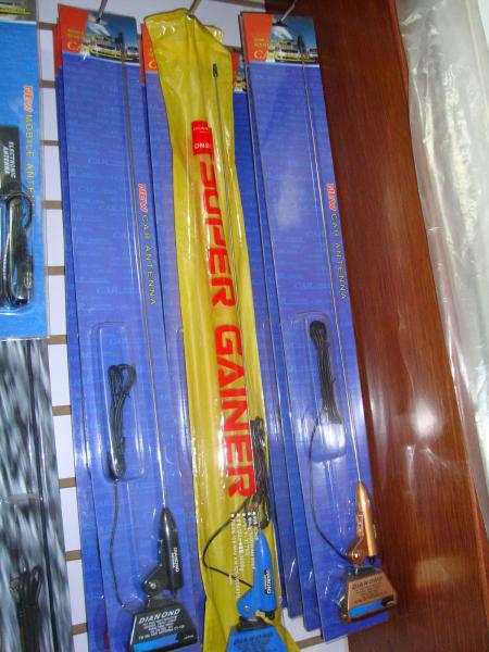 1 Section High Gain Car Radio Antenna Glass Fiber Mast Angle Adjusted