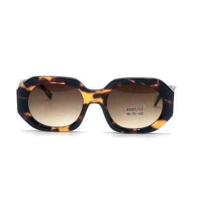 AS057 Óculos de sol com estrutura de acetato elegante para compradores internacionais