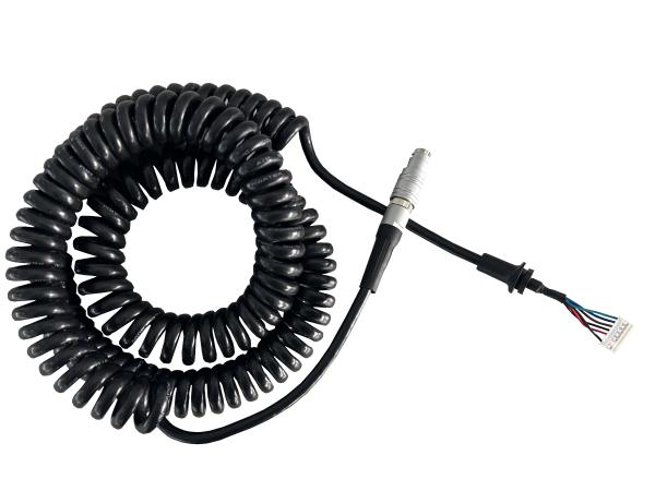 5C*24AWG Spring 6 Core Metal Aviation Connector Industrial Wiring Harness 7PIN Plastic Case