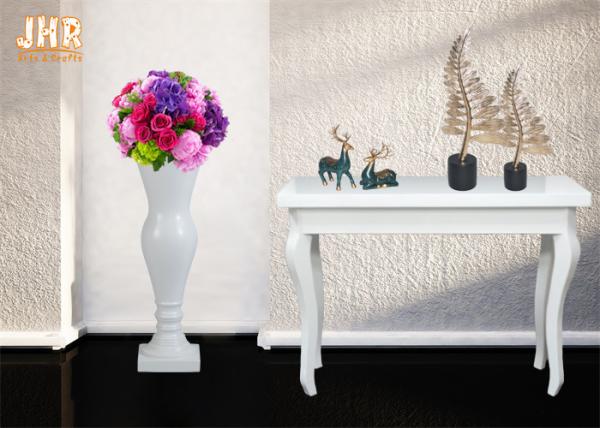 White Fiberglass Floor Vases Homewares Decorative Items Wedding Centerpiece Table Vases