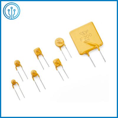 Fusível Resettable positivo Leaded radial 5.1mm do coeficiente de temperatura 250V 0.12A PTC