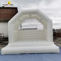 4x4m Casa Branca Inflável Casamento Castelo Com Boul Pit Para Crianças