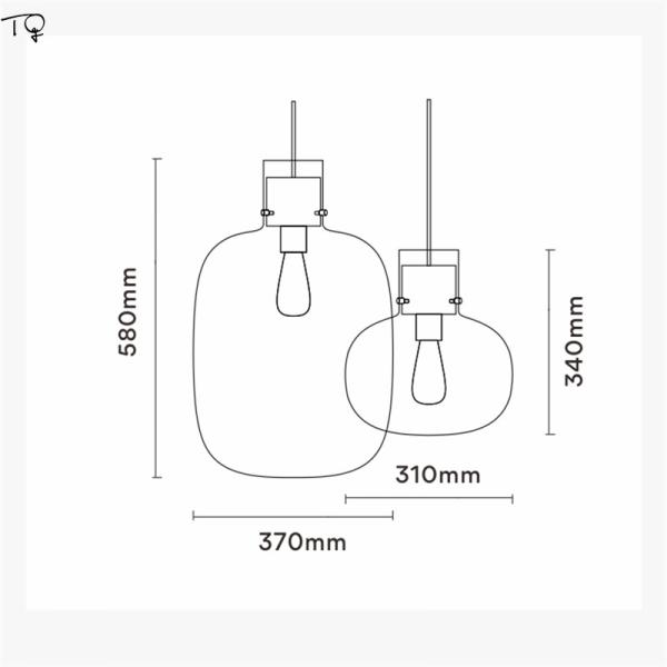 Modern Artistic Creative Colorful Glass Pendant Lights Dining Room Awa Large Pendant Lamp(WH-GP-163)