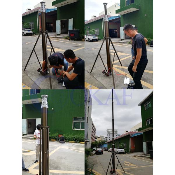 Алюминиевый рангоут телескопической антенны 5M RS485 16feet пневматический