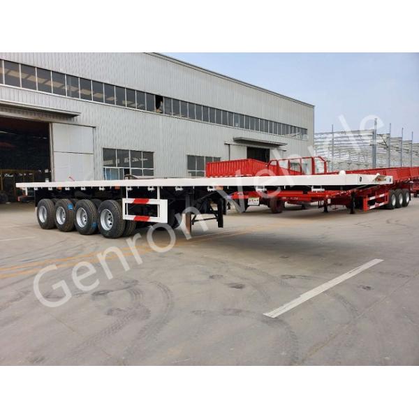 Transport Steel 45T Flatbed 45ft Container Semi Trailer