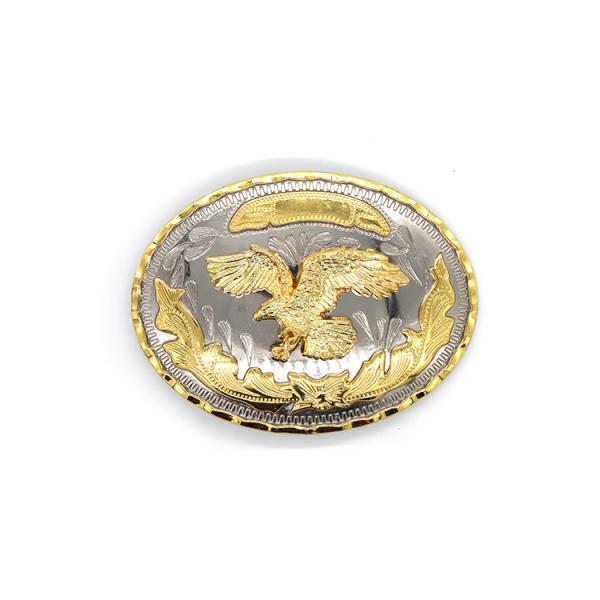 Wenzhou KML High Quality Fashion Handmade Oval 41mm 2 Color Metal Belt Buckle