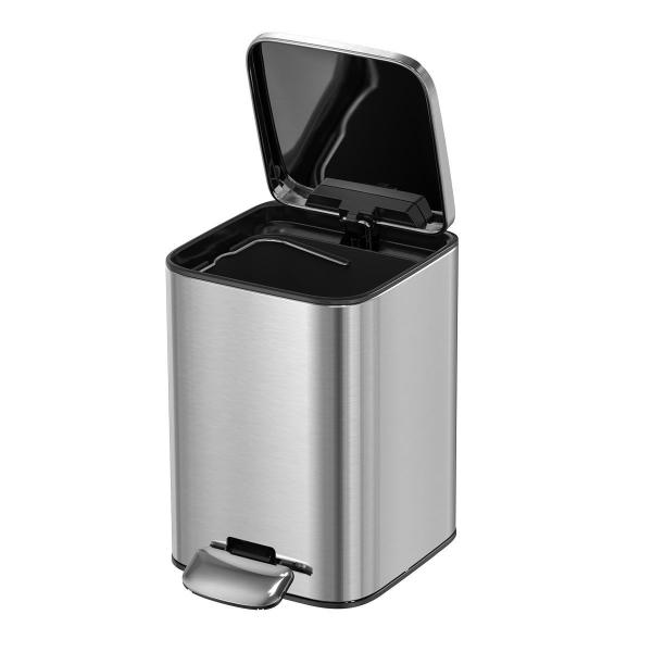 Rolling Cover Type 3L 5L Defender Series Stainless Steel Soft Close Rectangle Trash Can for Bathroom Waste Bin