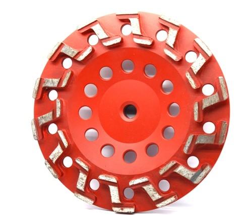Metal  Bond Concrete Grinding Diamond Cup Wheel With S-seg Design For Aggressive Surface Grinding