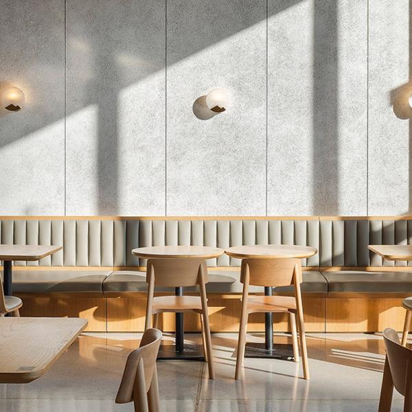 75cm Square Solid Wood Dining Table And 4 Chairs Plywood Coffee Shop