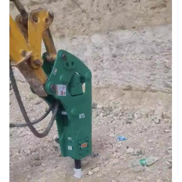 R75 type de démolition latérale Jack Hammer disjoncteur hydraulique pour une pelle de 13 tonnes