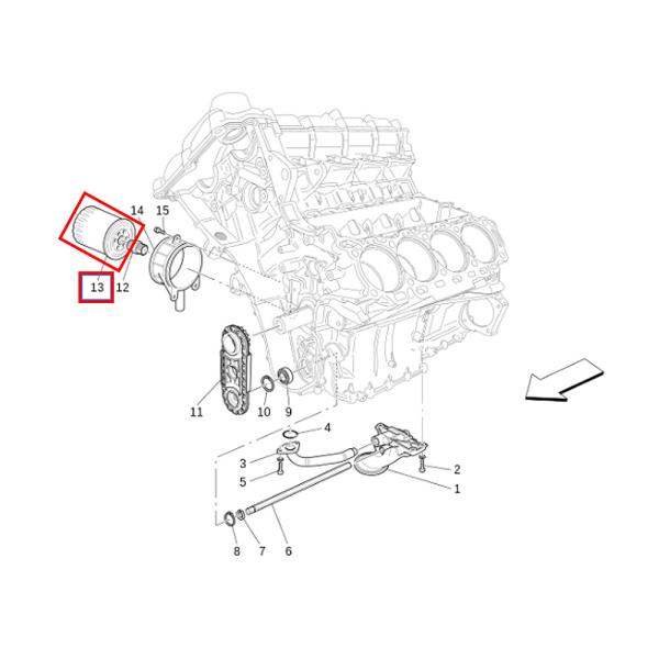 For Ferrari 599GBT 612 GTO Air Filter & Pollen Filter & Oil Filter OEM 223039 289571 66855200