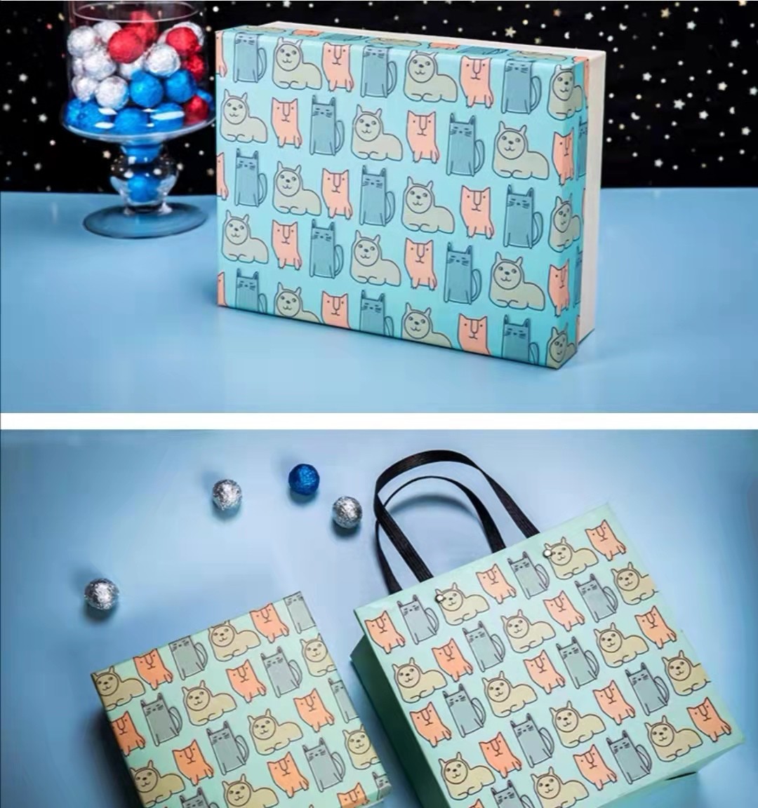 Подгонянная Handmade повторно использованная бумажная сумка веревочки подарочной коробки 30gsm-160gsm плоская бумажная
