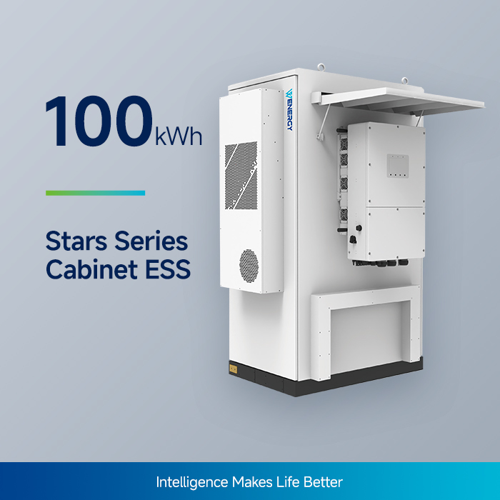 Stars CA100 Series Air-cooled Hybrid Commercial Battery Storage System with 90% Round Trip Efficiency IP55 Ingress Rating and Modular Design