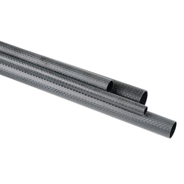 CFRP Reinforced Polymer 3K Plain Carbon Fiber Tubing 500mm Length