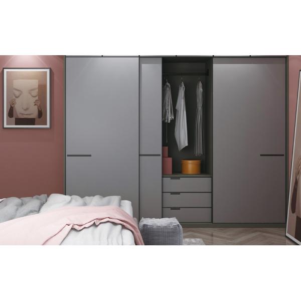 Chipboard Aluminum Frame Contemporary Wardrobe Doors 2.7m Height