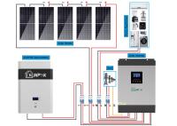 sistema de gerador híbrido TUV das energias solares de 24V 48V 10kw 15kw para construções públicas