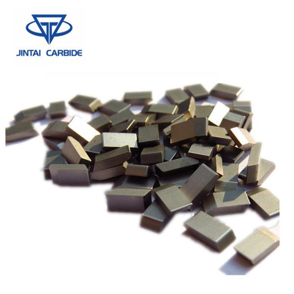 Steel Cold Cut Tungsten Carbide Saw Tips , No Coating Circular Saw Blade Cutting Tips