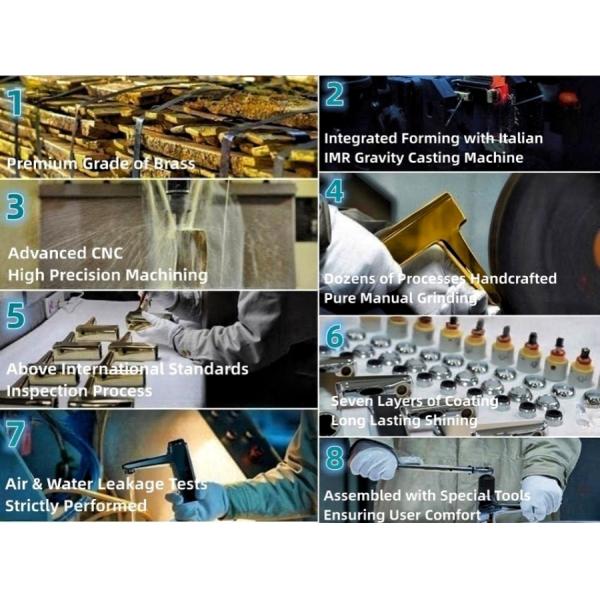 Europe Design Hotel Bathroom Shower Accessories 4 Piece Shower Set 304SS