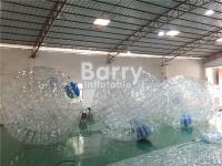 Boule gonflable de Zorb de terre de TPU/PVC, boule de butoir de Zorb de corps clair