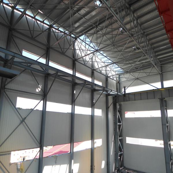 Modern Steel Structure Building with Welded H Columns