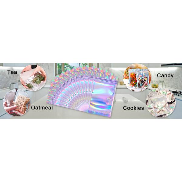 Smell Proof Baggies, Holographic Bags, Metallic Bag, Storage Pouch, Flower Packaging, Dried Leaves