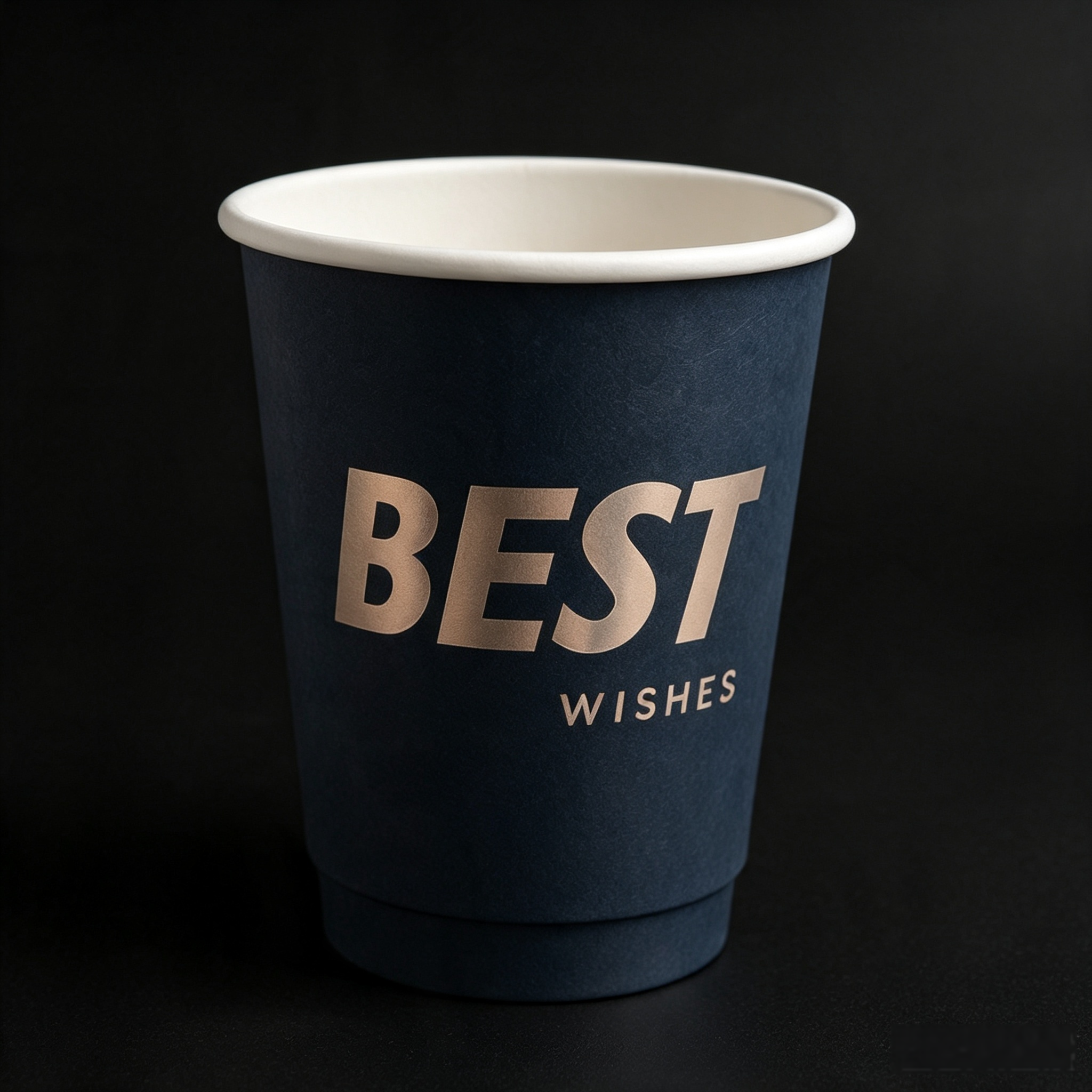Heat Protection Double Layer Paper Cup Customized Logo For Coffee Tea Hot Beverages