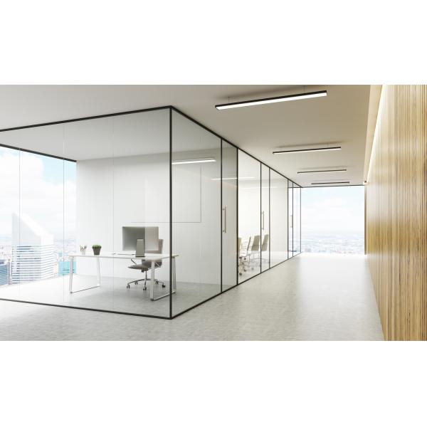 Aluminum Glass Office Partitions Frosted Glass Partitions Sound Proof