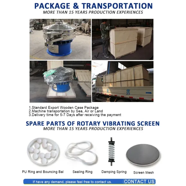 Ore Powder Rotary Vibrating Screen Working Principle of Vibrating Sifter Machine