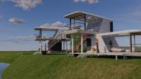 Système intelligent Container maison capsule avec balcon B&B design de luxe