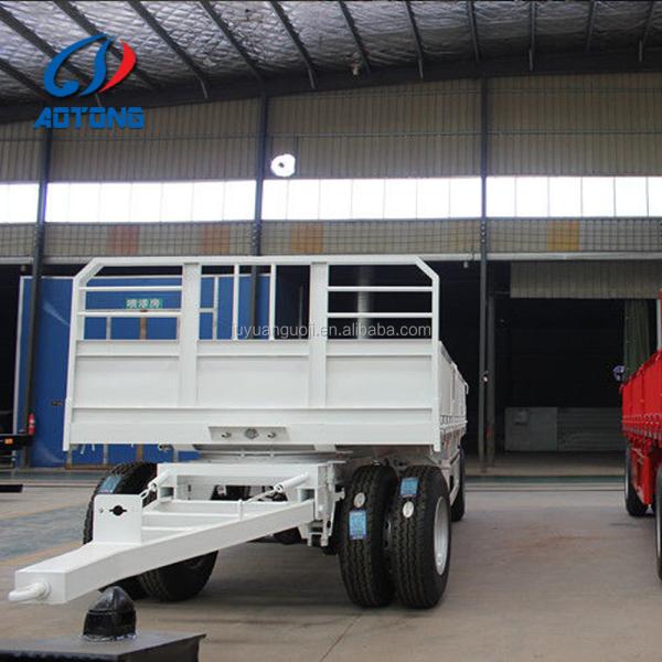 Leaf Spring Suspension Farm Wagon Trailer With Turntable Drawbar Madagascar Full Type