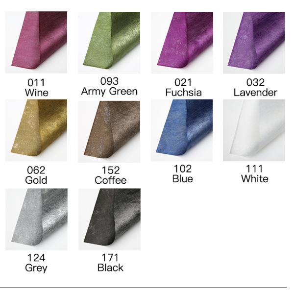 Metallic Nonwoven Flower Wrapping Paper Sheets 60cm*60cm Eco-Friendly Paper