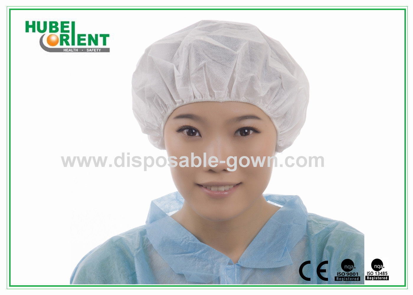 Покрашенная крышка bouffant крышек устранимая Breathable круглая хирургическая головная