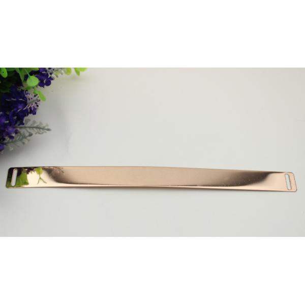 Shoes parts light gold iron sheets perforation 25cm shoelace buckles