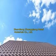 Résistance aux intempéries Toiture en tuile d'aluminium Polyester PVDF Couche Eco-friendly