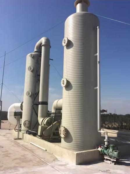 Exterior Multi Color Gelcoat FRP Purificação Torre de Absorção de Neblina de Ácido Torre de Absorção Personalização