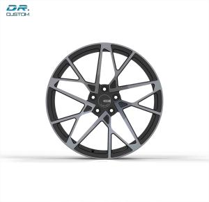 L'OEM 1 morceau emballant les roues forgées annotent 5x108 noir des jantes de 17