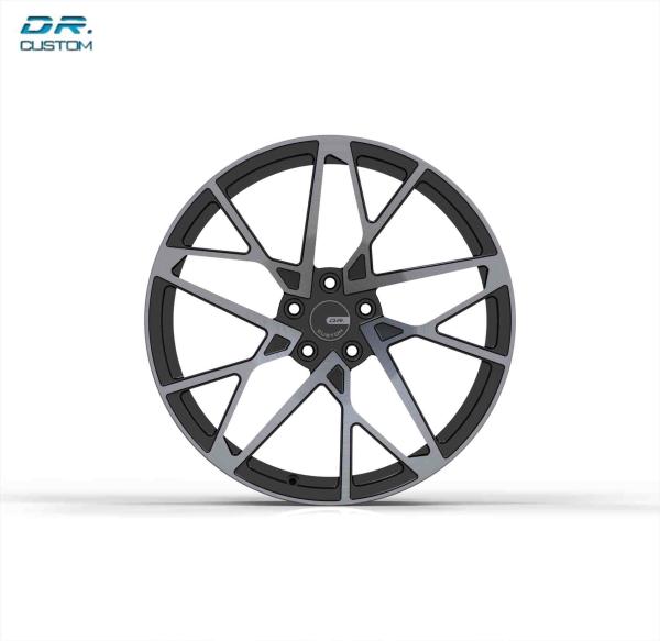 OEM 1 piece Racing Forged Wheels Gloss Black 5x108 17 Inch Rims
