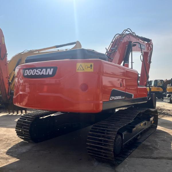 21500KG Doosan DX225 Used Backhoe  Excavators Track Heavy Equipment Digger