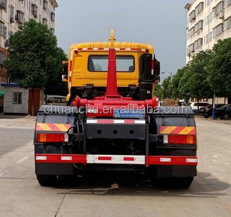4x2 Howo Dongfeng Lifting Garbage Truck Roll-off Hook Lifting Garbage Truck Pure Electric Energy Type