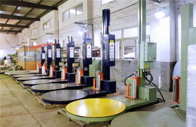 Máquina de embalagem automática da pálete da máquina do estiramento do envoltório da pálete com o auto cortador de filme