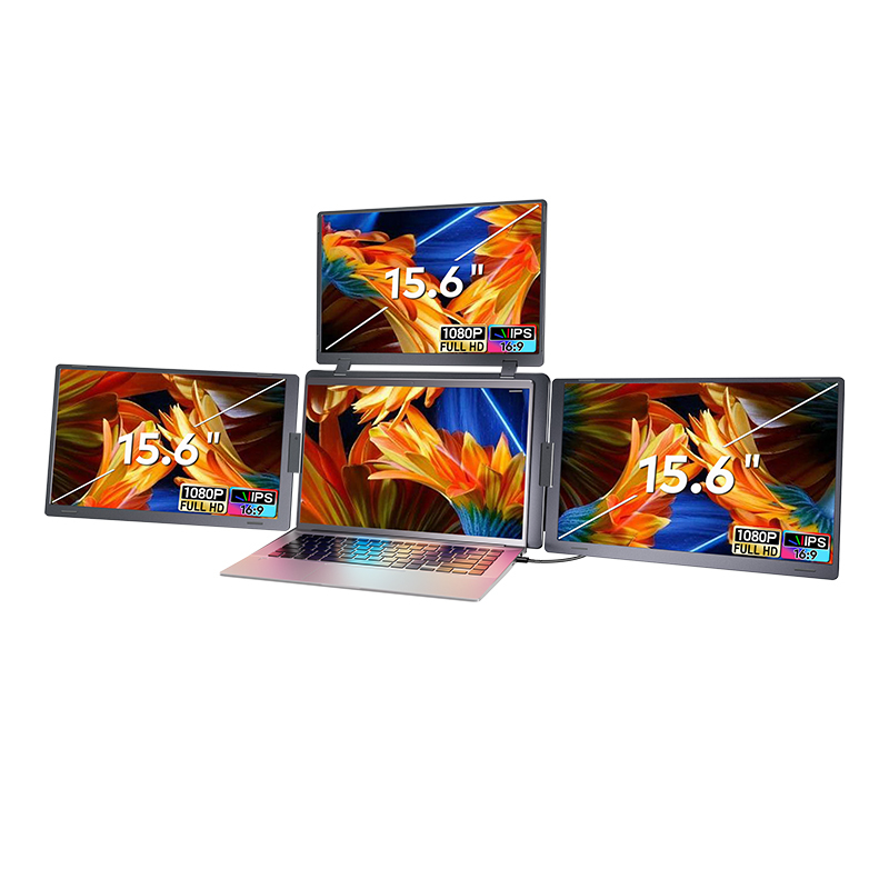 FHD Portable Quad Monitor 15.6 Inch 1080P Gaming Monitor For Laptop