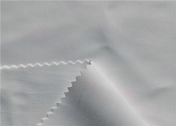 Polyester Tricot Knit Fabric 100% White 3-4GRADE Fastness