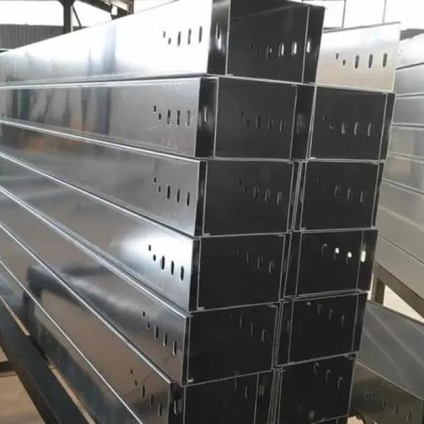 Black Rectangle Stainless Steel Cable Tray Customized Size ISO9001 approved
