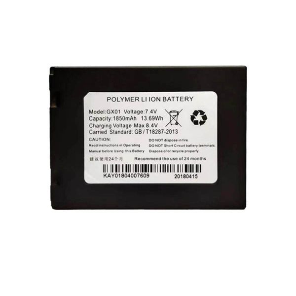 GX01 7.4V 1850mAh High Performance Rechargeable Lithium Ion Replacement Battery Pack for POS Terminals and Cordless Power Tools